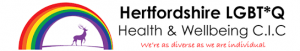 Hertfordshire LGBTQ Health and Wellbeing logo