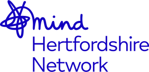 hertfordshire mind network blue logo