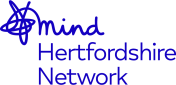 hertfordshire mind network blue logo