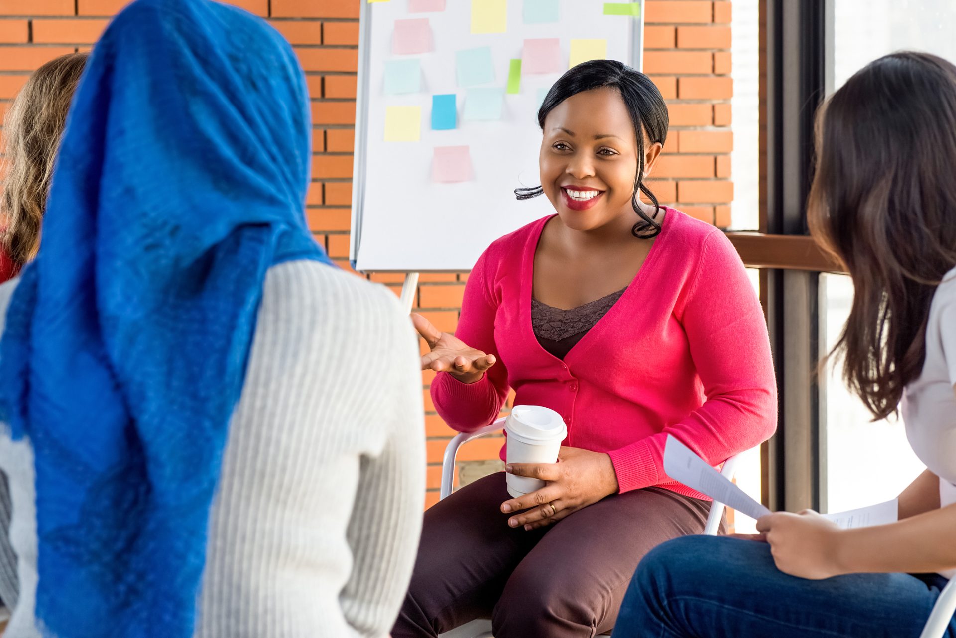 A group of people enjoying a training session and sharing ideas