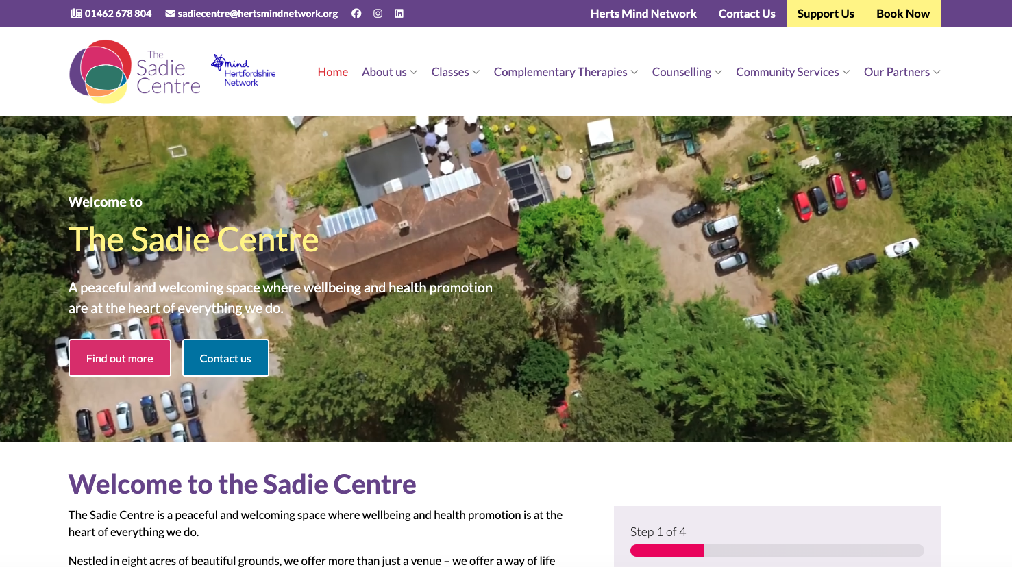 Our new Sadie Centre website is live!